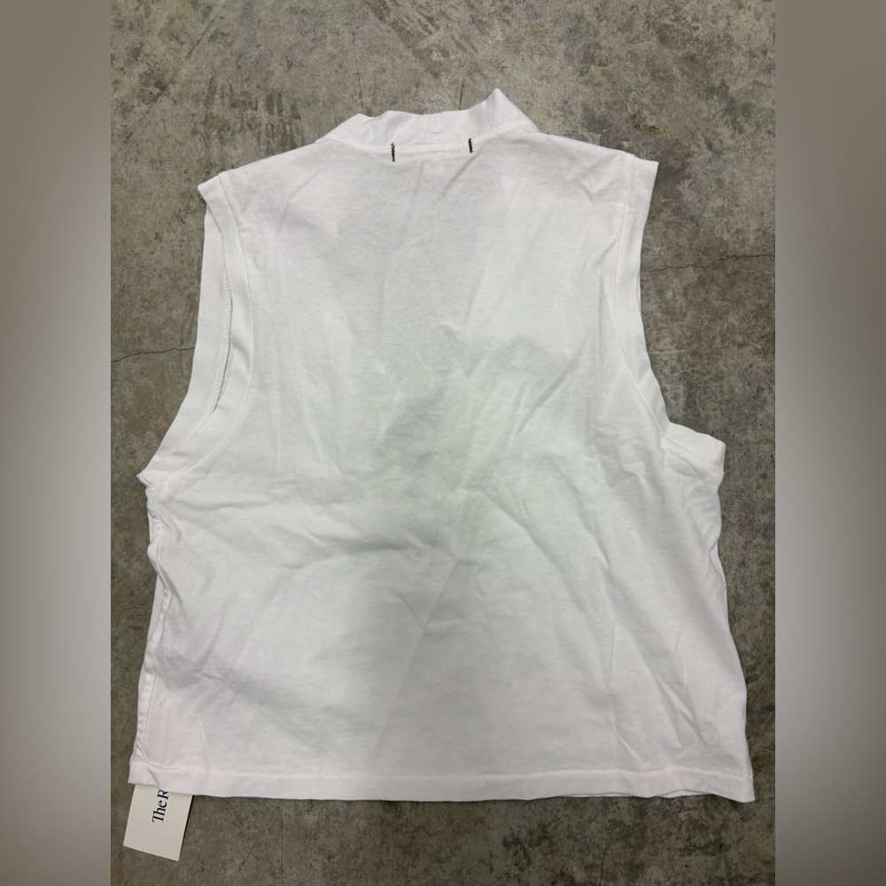 AMO Women's White Lace-Up Top - Picture 2 of 3